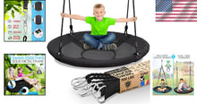 Load image into Gallery viewer, Comfortable 700 lbs Capacity Saucer Swing with Hang Kit - Ultimate Playtime