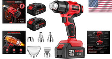 Load image into Gallery viewer, Lightweight and Ergonomic Heat Gun – 2 Rechargable Batteries, 1022℉ Capabilities