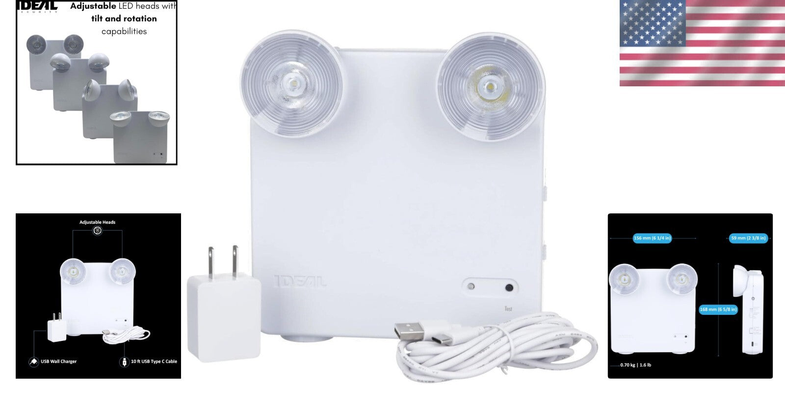 Portable LED Power Failure Light with 48 Hour Runtime - Ideal for Indoor Safety