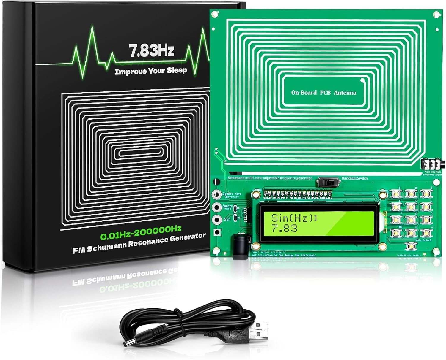 Digital Schumann Resonance Generator with Adjustable Frequencies for Wellness