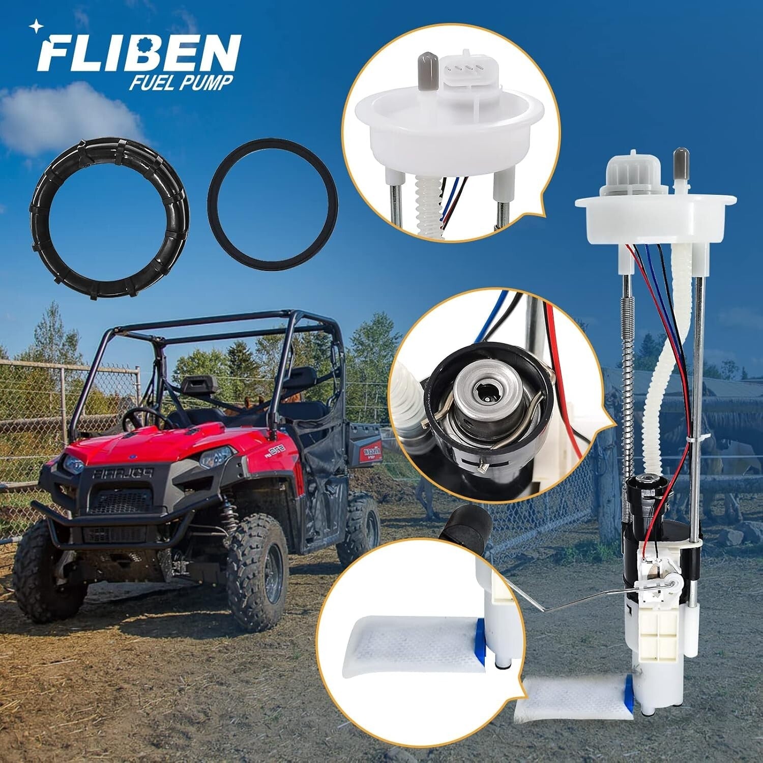 Replacement Fuel Pump for 2013-2017 Ranger 800 & 570 CREW – Warranty Included