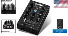 Load image into Gallery viewer, Professional Portable Bluetooth DJ Mixer – 2-Channels with Precise Control