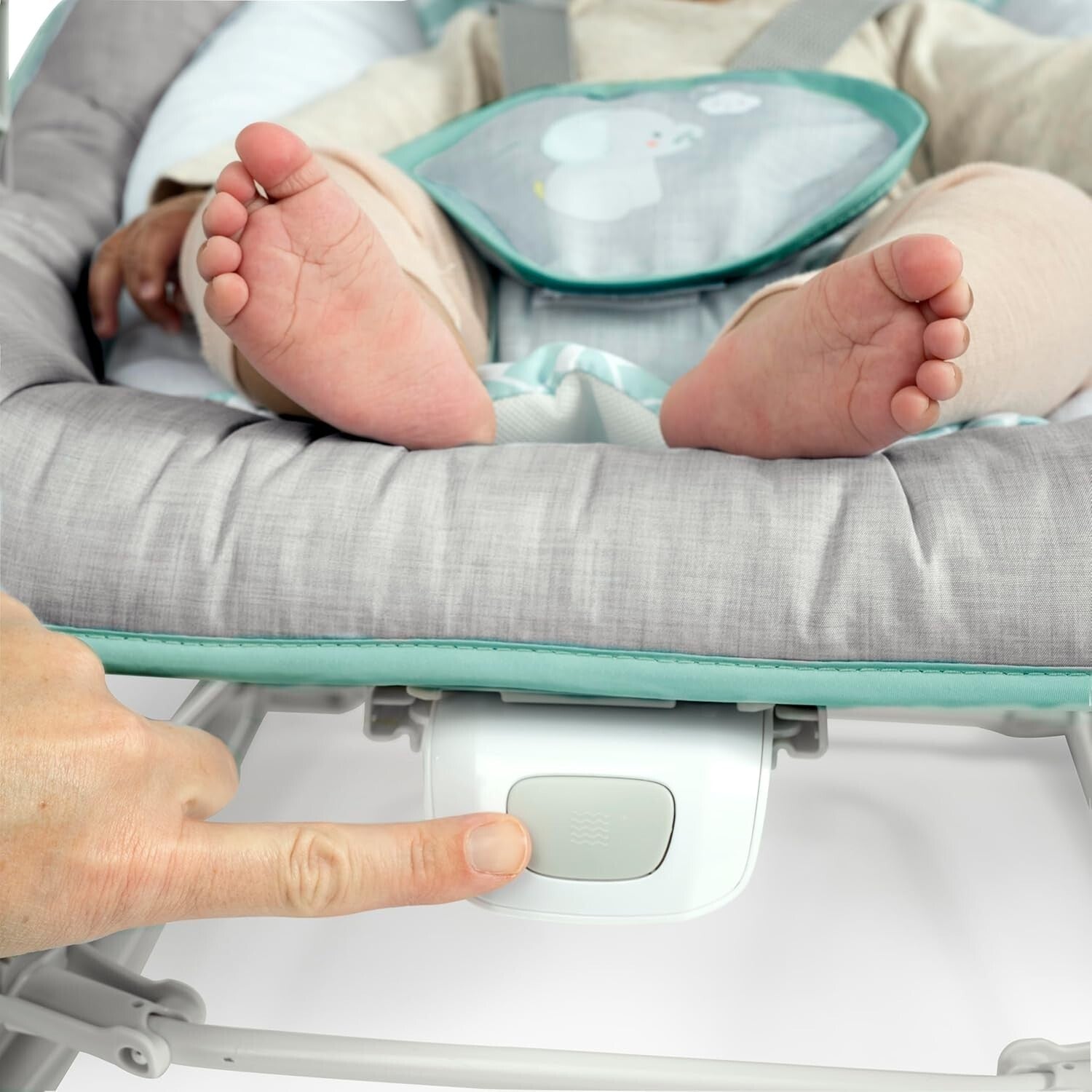 Infant to Toddler 3-in-1 Bouncer, Rocker, and Stationary Seat with Plush Toy