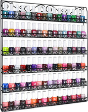 Load image into Gallery viewer, Sturdy 6-Tier Metal Nail Polish and Essential Oils Organizer - Fits 108 Bottles