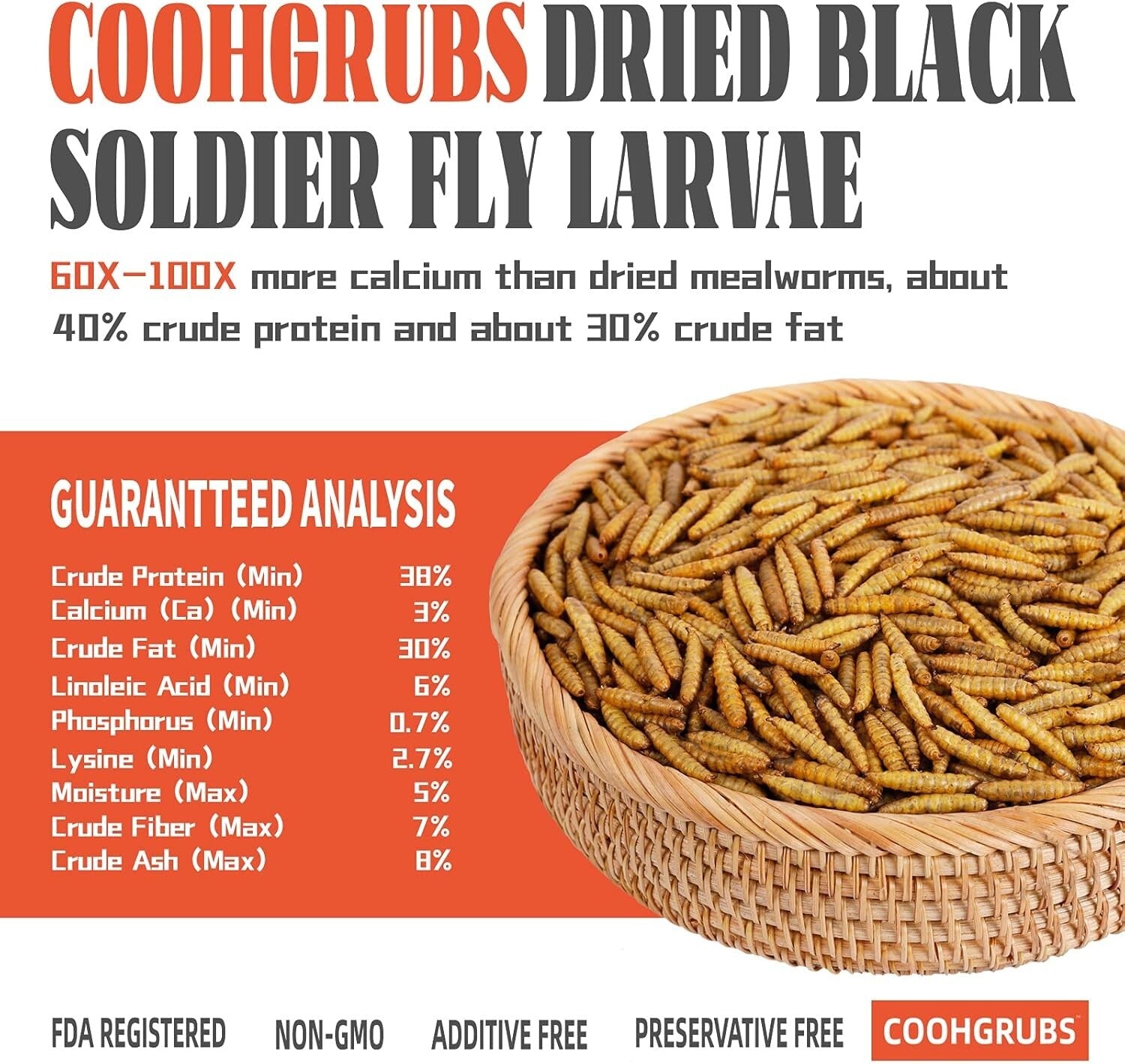 Boost Chicken Health with 10 lb. Black Soldier Fly Larvae: All Breed Suitable