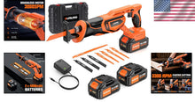 Load image into Gallery viewer, Effortless Cutting with Cordless Brushless Saw: Includes 8 Blades &amp; Fast Charger