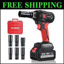 Load image into Gallery viewer, High-Speed 21V Impact Wrench: 400N.m Torque, 4.0Ah Battery &amp; Tool Bag Included