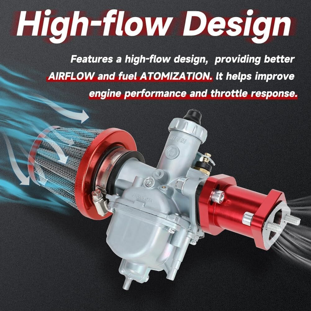 Performance VM22 Carburetor with Accessories for 212cc, 224cc, and 196cc Engines