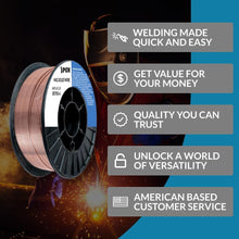 Load image into Gallery viewer, ER70S-6 MIG Welding Wire .035" - 10lb Spool, Low Splatter, Precision Control