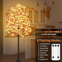 Load image into Gallery viewer, Stunning 6FT Fall Eucalyptus Tree with 130 Lights - Perfect for Indoors/Outdoors