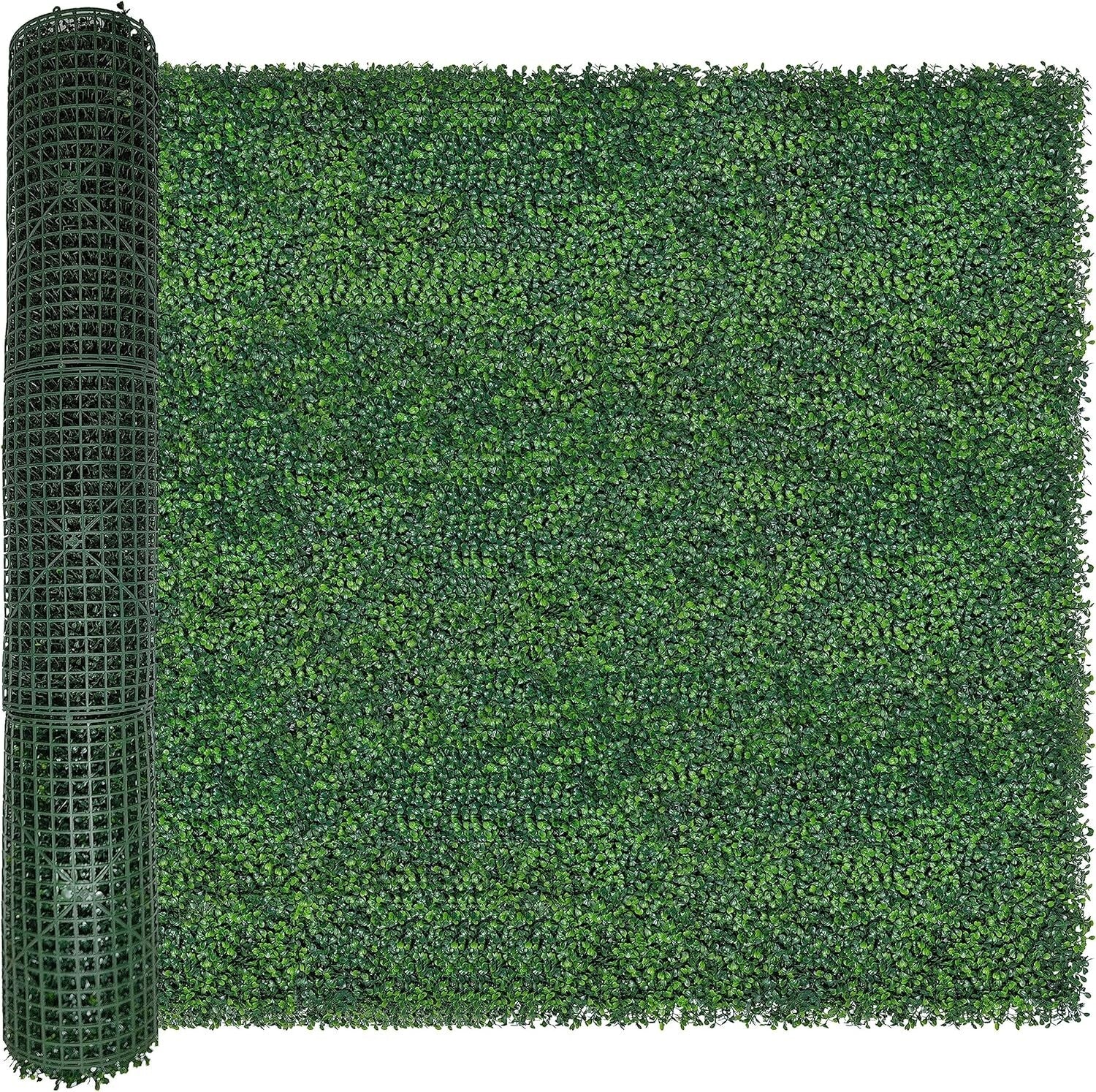Artificial Boxwood Hedge Roll 48x120 for Beautiful Indoor/Outdoor Privacy