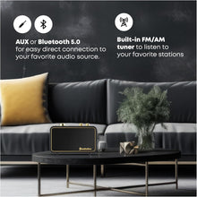 Load image into Gallery viewer, Vintage Retro Bluetooth Speaker - Wooden Wireless AM/FM Radio for Home &amp; Travel