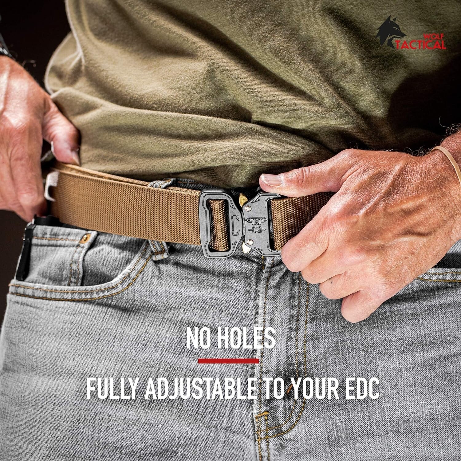 Sturdy 1.5” Nylon Tactical Belt with Secure Buckle - Perfect for Concealed Carry