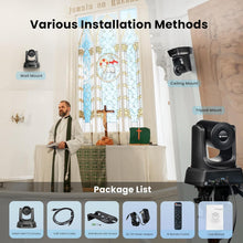 Load image into Gallery viewer, High-Definition 1080P PTZ Camera with 20X Zoom for Seamless Streaming &amp; Lectures