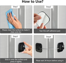 Load image into Gallery viewer, Heavy-Duty Combination Refrigerator Lock - No Keys Needed, Easy Install (4 Pack)