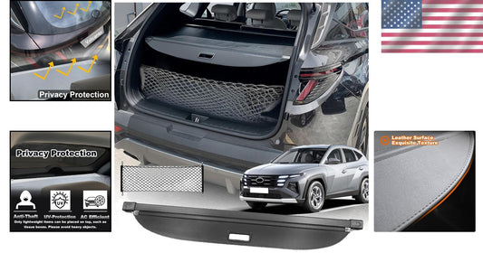 Retractable Trunk Organizer for 2023-2025 Hyundai Tucson - Easy Tool-Free Setup