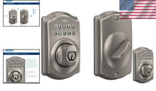 Load image into Gallery viewer, BE365 V CAM 619 Keyless Electronic Entry Lock in Satin Nickel for Home Security