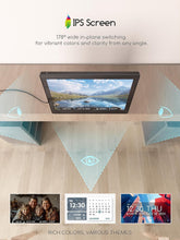 Load image into Gallery viewer, Sleek 10.1-Inch Digital Clock with Temperature &amp; Humidity - Perfect for Home