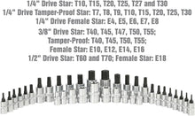 Load image into Gallery viewer, 35 Piece Multi-Drive Star Socket Set with EVA Foam Organizer - No-Slip Design