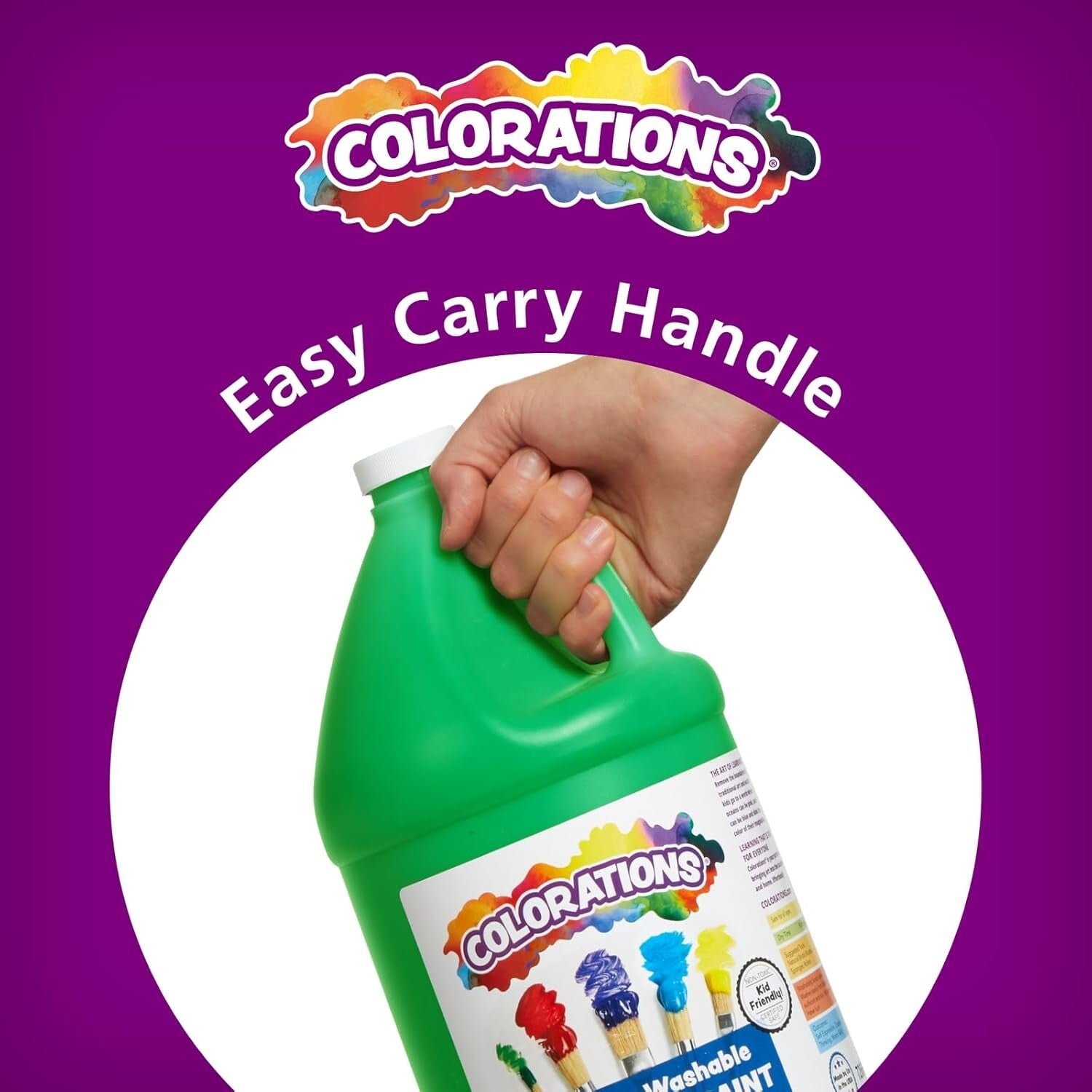 Washable Tempera Paint in 12 Vibrant Colors - Ideal for School Projects & Crafts