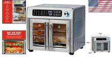 Load image into Gallery viewer, 26 QT Extra Large Stainless Steel Air Fryer with Touchscreen - French Doors