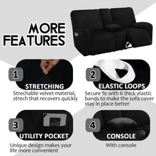 Load image into Gallery viewer, Soft &amp; Durable 8-Piece Reclining Love Seat Cover - Machine Washable &amp; Anti-Slip