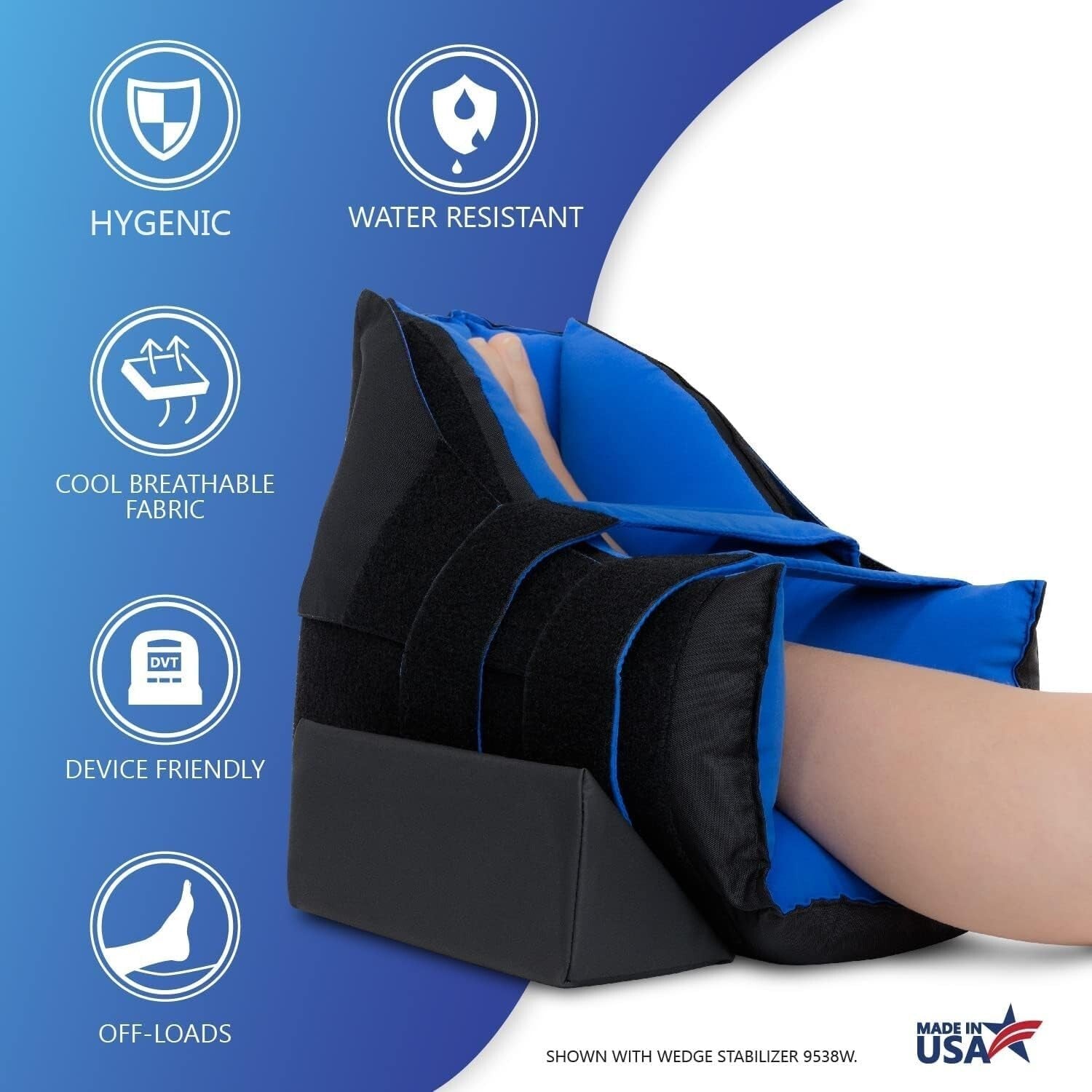 Breathable and Water-Resistant Heel Protectors with Adjustable Wedge for Comfort