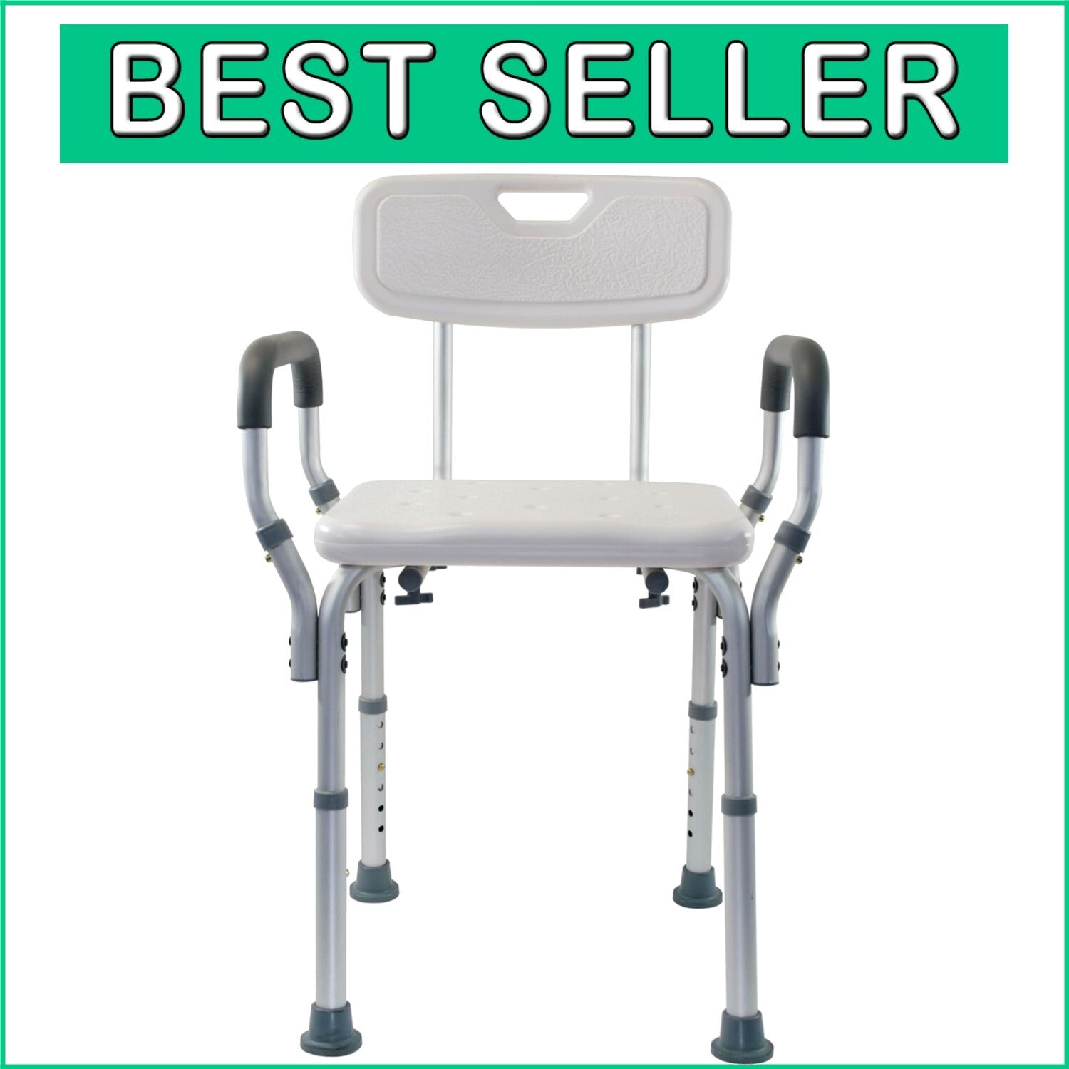 Rust-Resistant Shower and Bath Chair with Contoured Back – Safe & Comfortable