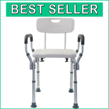 Load image into Gallery viewer, Rust-Resistant Shower and Bath Chair with Contoured Back – Safe &amp; Comfortable