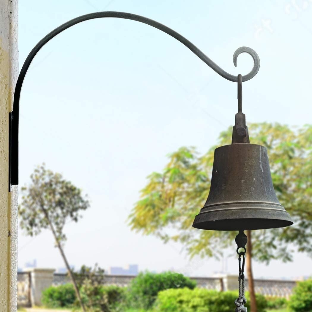 Durable 22-Inch Heavy Duty Wrought Iron Plant Hanger for Garden Elegance