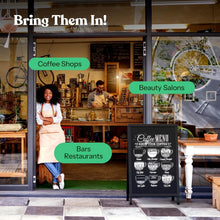 Load image into Gallery viewer, Weatherproof A-Frame Sandwich Board with 2 Corrugated Plastic Posters Included