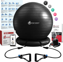 Load image into Gallery viewer, Versatile Fitness Ball Chair – 65 cm Stability Ball for Home Gym &amp; Office Use