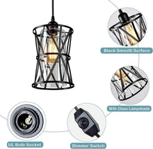 Load image into Gallery viewer, Traditional Farmhouse Pendant Light Fixture - Dimmable with Long Hanging Cord
