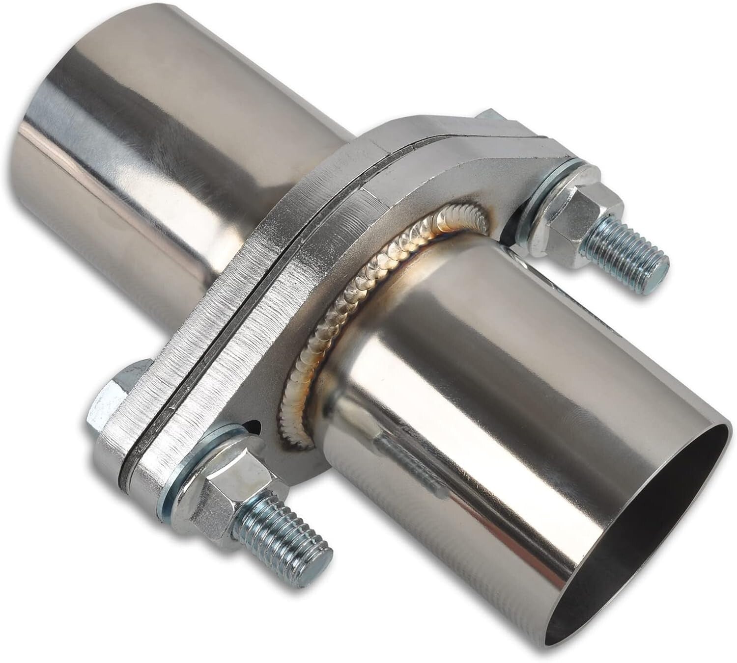 T304 Stainless Steel Exhaust Flange Replacement Kit with Gasket & Bolts - 2.25"