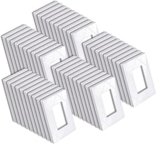 Load image into Gallery viewer, Ultra-Safe 1 Gang Screwless Wall Plates - 50 Gloss Snow White Covers, Easy Clean