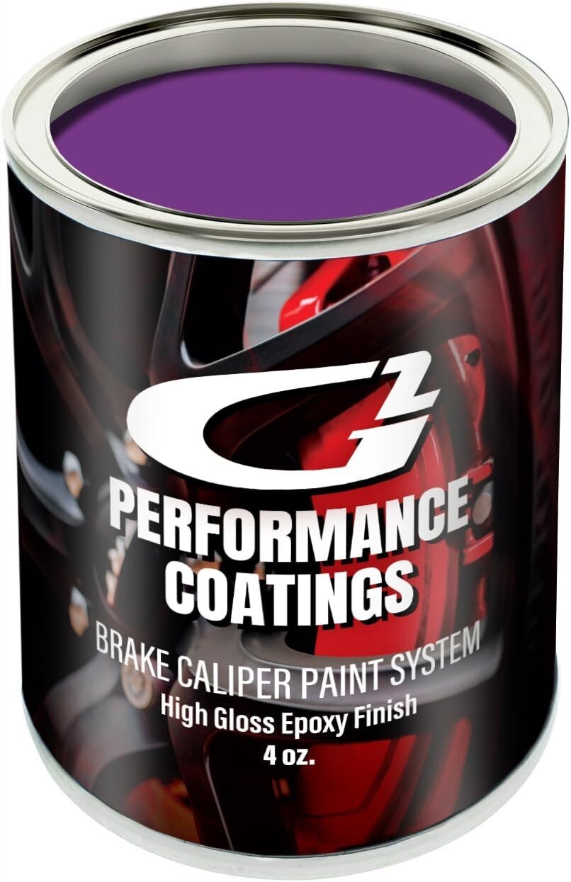Customizable Heat Resistant Caliper Paint - Purple High Gloss Finish Paint Kit