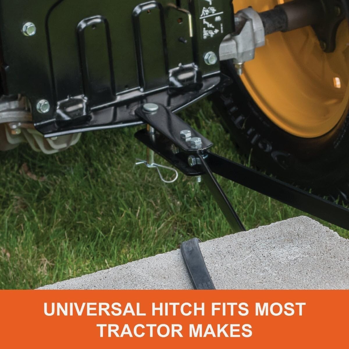 40-Inch Tow Behind Lawn Dethatcher with 20 Rust-Proof Spring Steel Tines