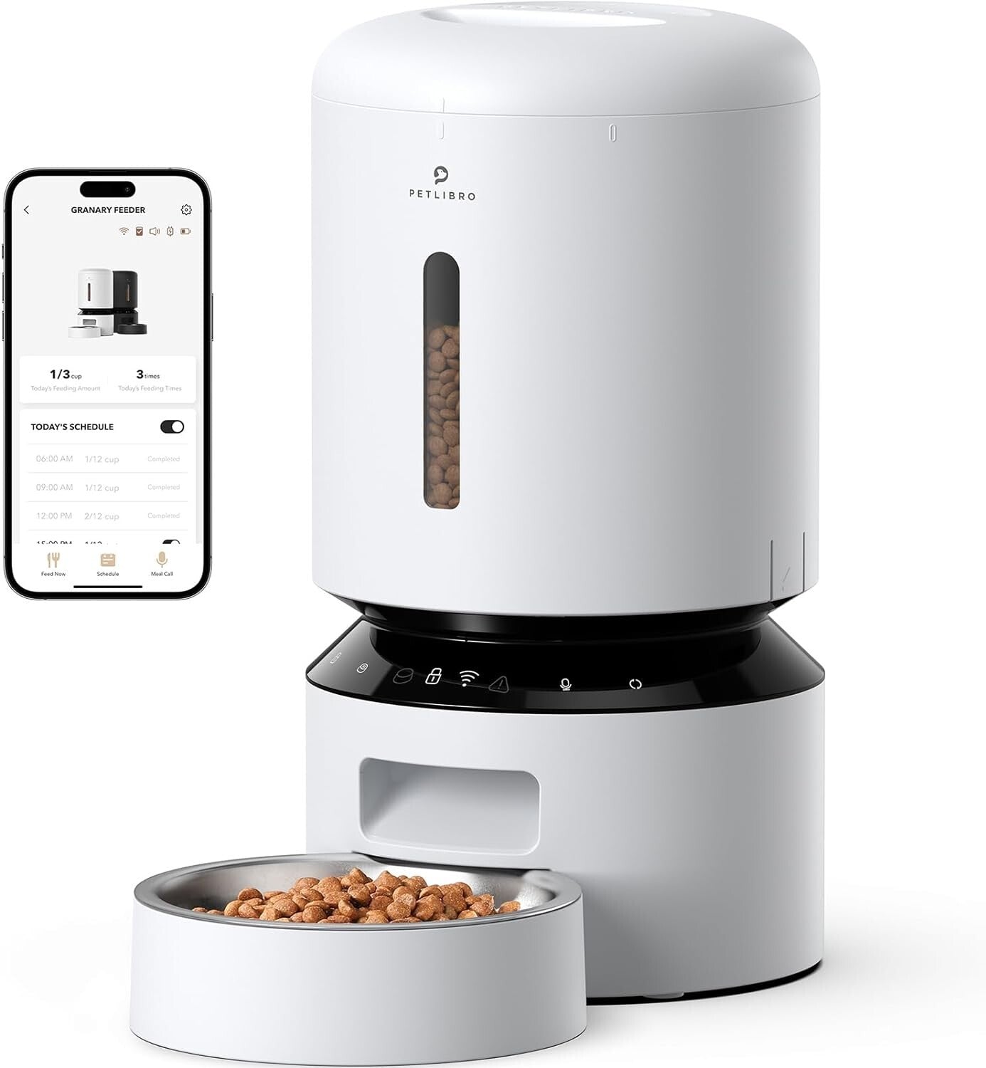 Convenient 5L Smart Pet Feeder with Freshness Preservation & Meal Scheduling