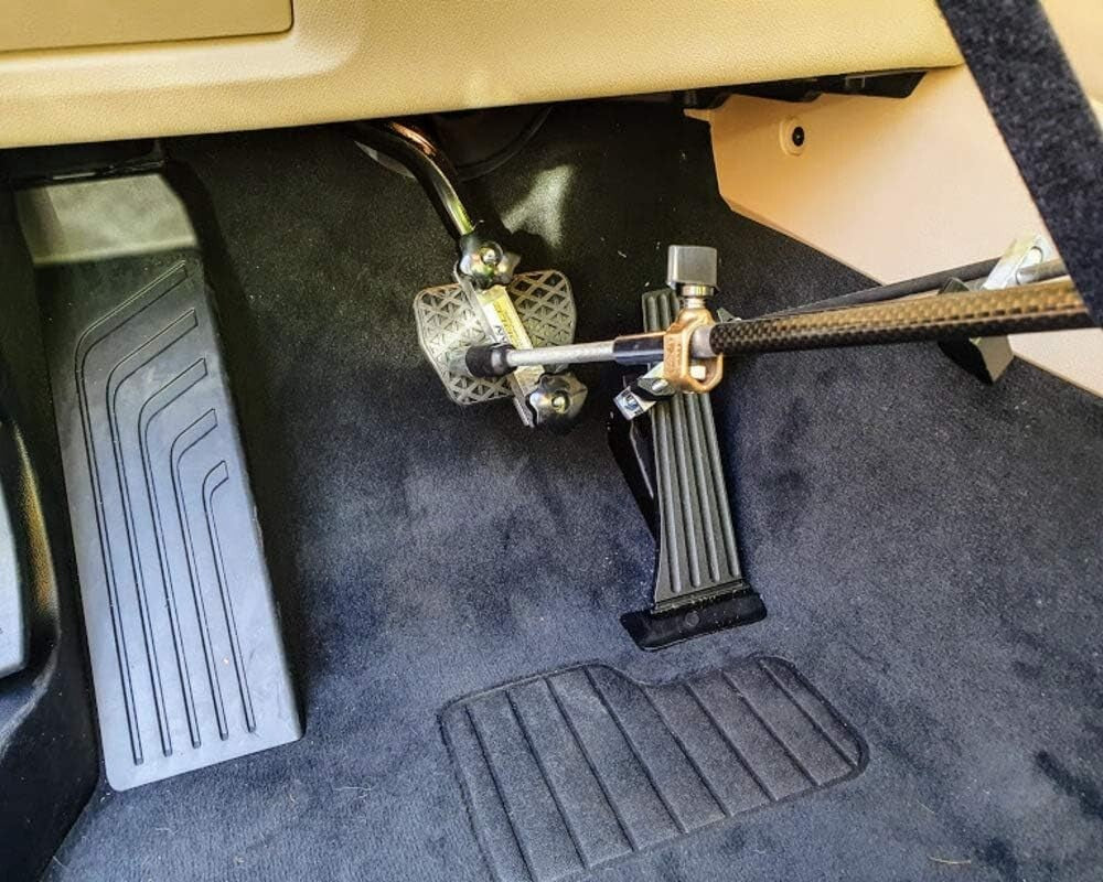 Portable Hand Controls for Drivers - Adjustable & Lightweight in Red-Blue-Silver