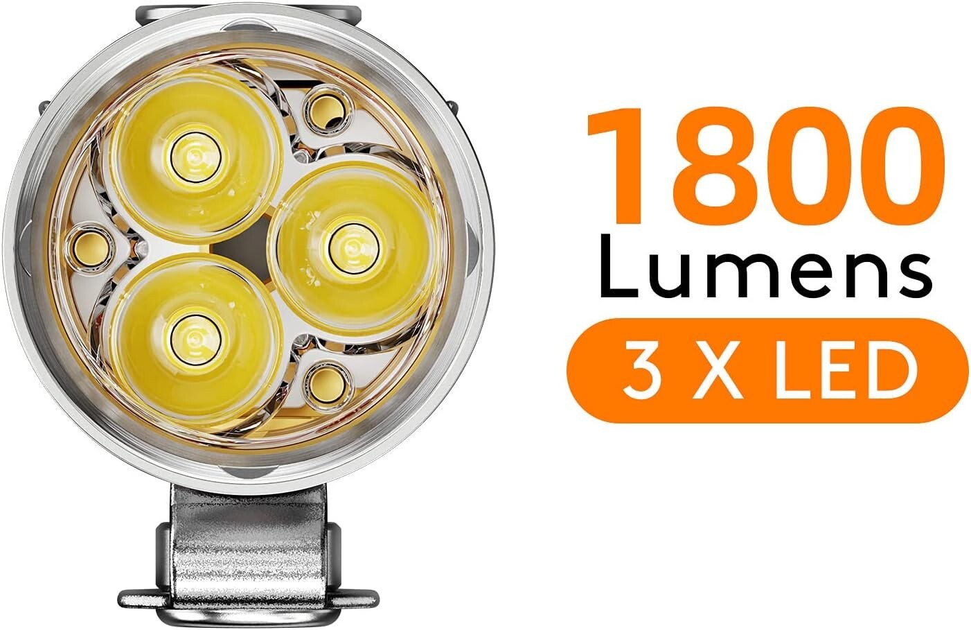 S3 Ti Titanium Flashlight: Super Bright 1800 Lumen with Instant Memory Mode