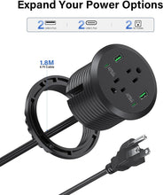 Load image into Gallery viewer, Versatile Desktop Power Station - 40W Charging Solution with Flush-Mount Design