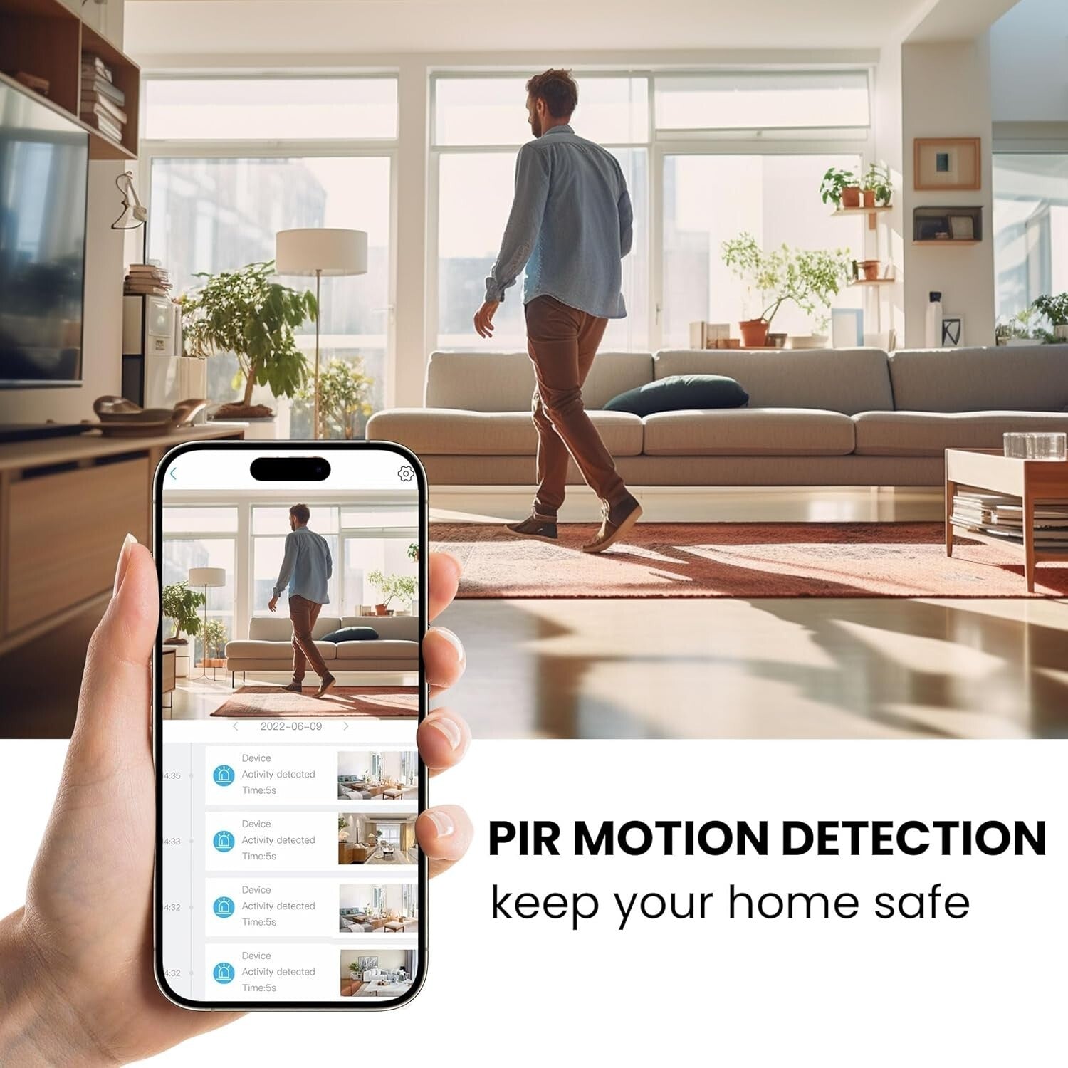 Advanced Wi-Fi Indoor Security Camera - Motion Detection & Remote Viewing