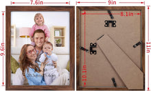 Load image into Gallery viewer, Elegant 12-Pack of 8x10 Rustic Picture Frames - Wall or Tabletop Mount
