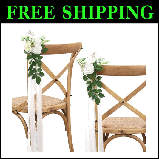 Beautifully Handmade Pew Flowers with Eucalyptus for Wedding Aisle Decoration