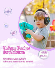 Load image into Gallery viewer, Adjustable Noise Cancelling Earmuffs for Kids - 3 Pack with Bright Designs