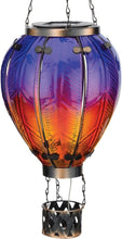Load image into Gallery viewer, Eco-Friendly Purple Hot Air Balloon Solar Lantern - Charming Garden Illumination