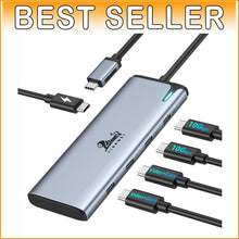 Load image into Gallery viewer, Ultimate USB-C Splitter with 5 Ports - Fast Data Transfer &amp; Dual Monitor Support