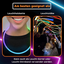 Load image into Gallery viewer, Long-Lasting Waterproof Glow Necklaces - 100ct for Festivities &amp; Raves