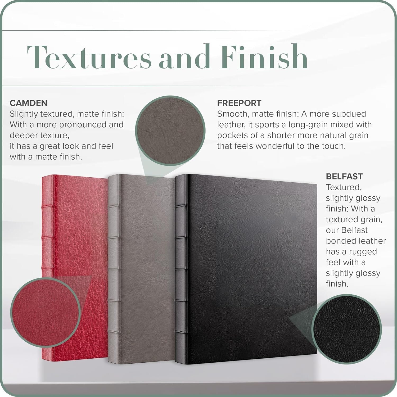 Elegant 3-Ring Binder with Plastic Sleeves - 10 Sheets, 1.25'' - Freeport Black