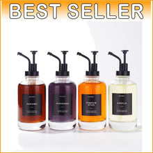 Load image into Gallery viewer, Stylish 4-Piece Coffee Syrup Dispenser Set with Funnel &amp; Labels for Home Bars